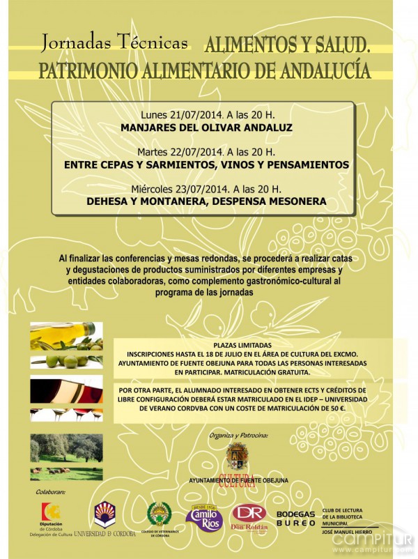 Jornadas Técnicas Alimentos y Salud. Patrimonio Alimentario de Andalucía 