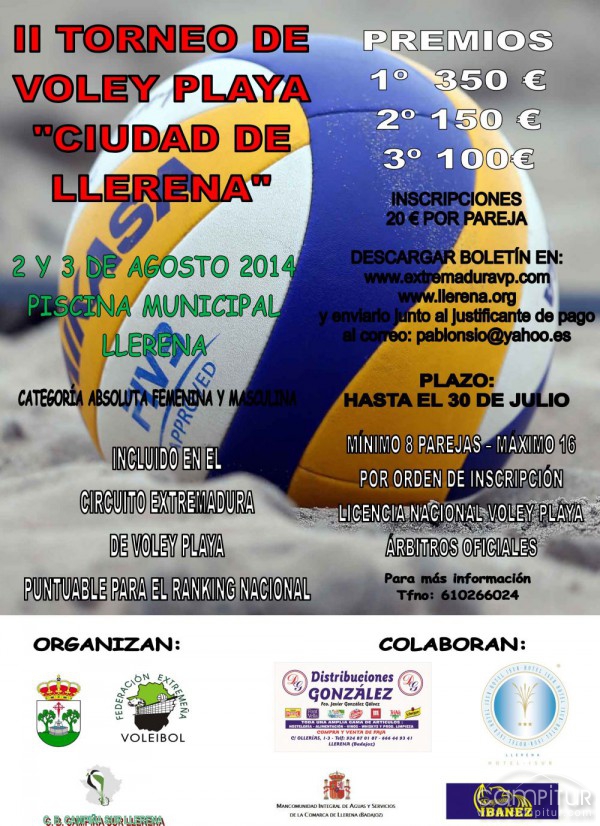 II Torneo de Vóley Playa “Ciudad de Llerena”  