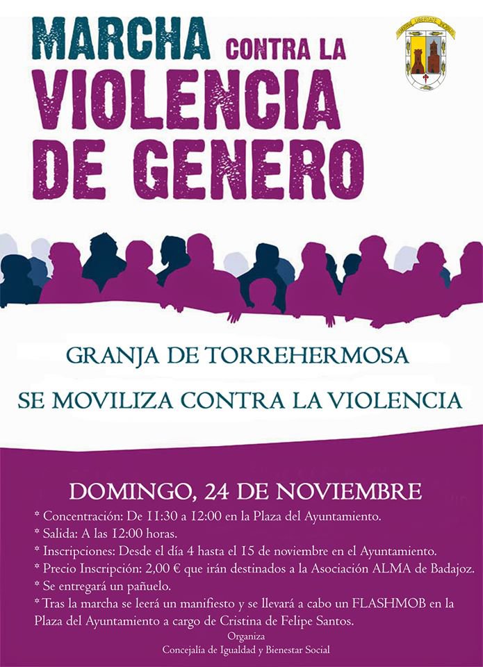 I Marcha Contra la Violencia de Género en Granja de Torrehermosa 