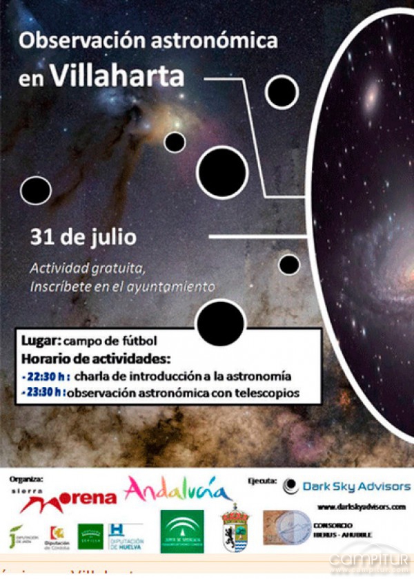Observación astronómica en Villaharta 