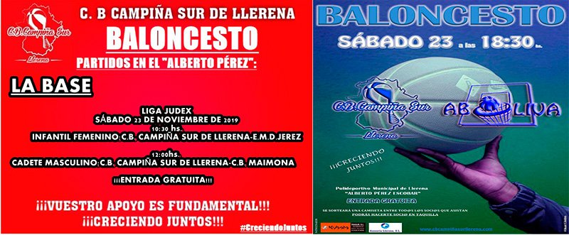 Agenda fin de semana C.B. Campiña Sur de Llerena