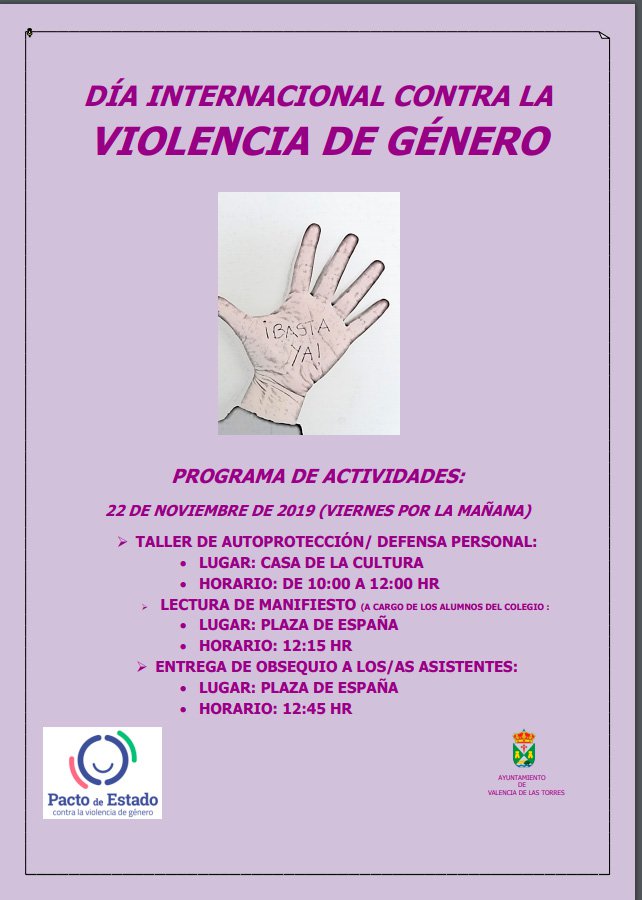 Valencia de las Torres Contra la Violencia de Género 