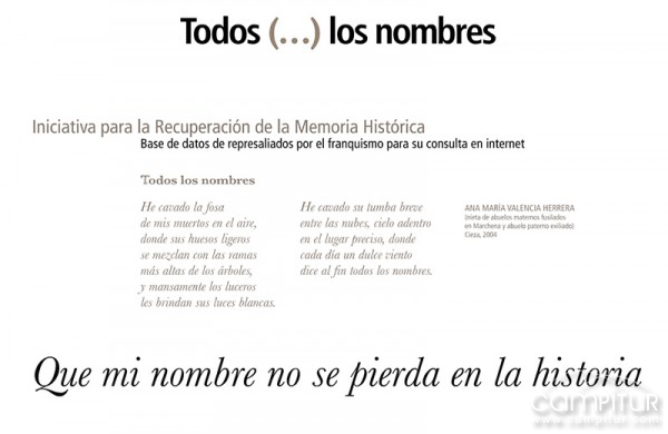 La Exposición “Todos (…) los nombres” llega a Llerena y a Azuaga 