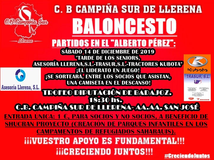 El C.B. Campiña Sur de Llerena ofrece su lado más solidario 