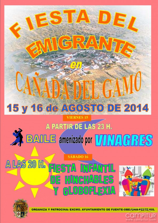 Programación Fiestas en Piconcillo, Navalcuervo, Cañada del Gamo y La Cardenchosa-Los Morenos 