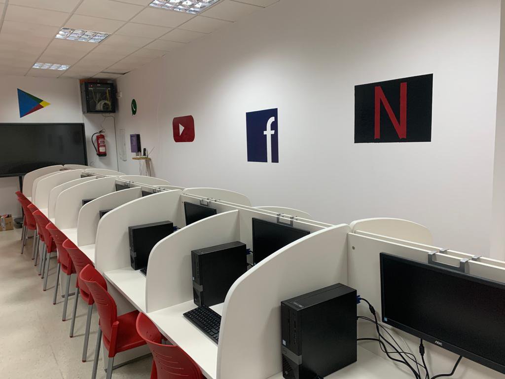 Berlanga inaugura su Aula de Estudio, Informática y Nuevas Tecnologías 