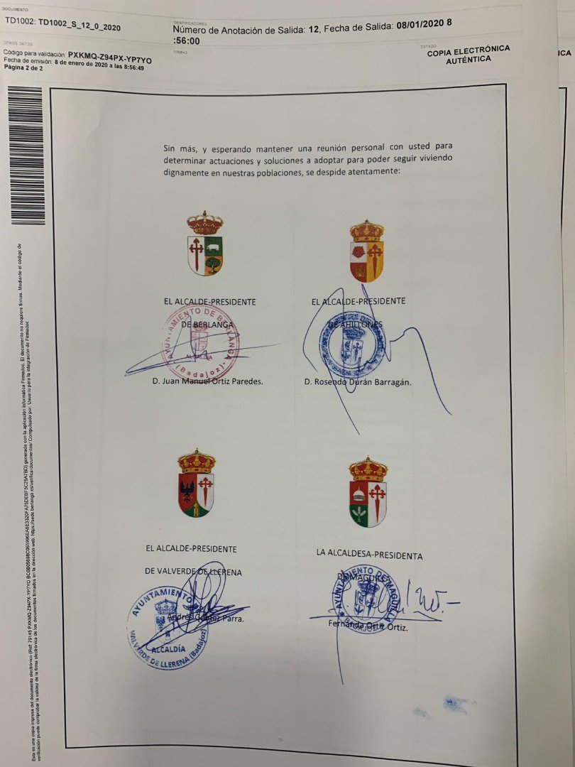 Ayuntamientos de la Campiña Sur se unen para reclamar a ENDESA 