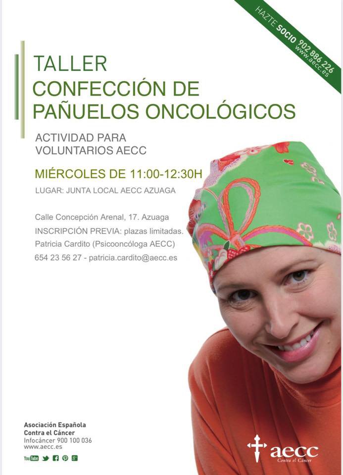 Taller Confección de Pañuelos Oncológicos en Azuaga 