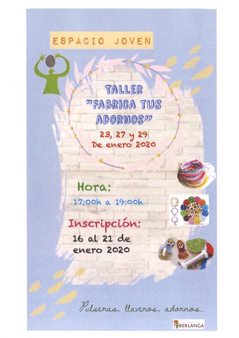 Taller “Fabrica tus adornos” en Berlanga 