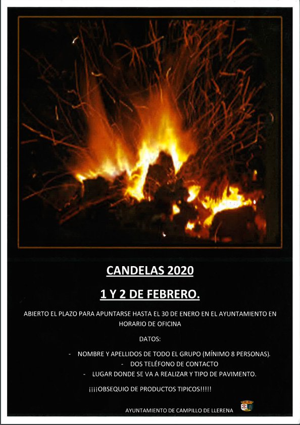 Candelas 2020 en Campillo de Llerena 