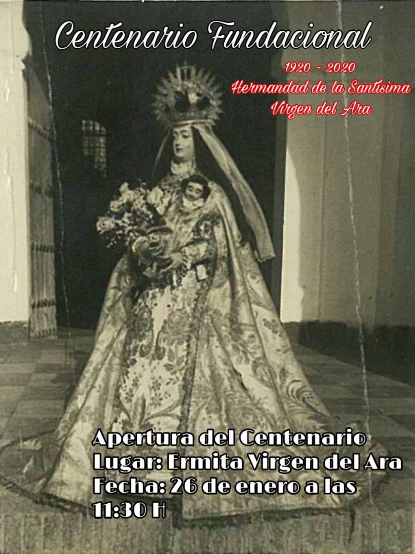 La Hermandad de la Virgen del Ara celebra su Centenario 