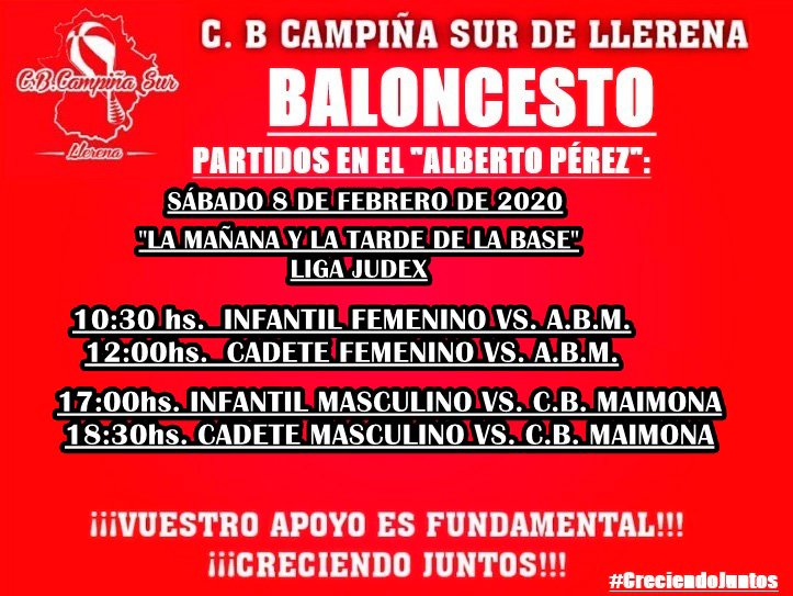 Agenda fin de semana C.B. Campiña Sur de Llerena 