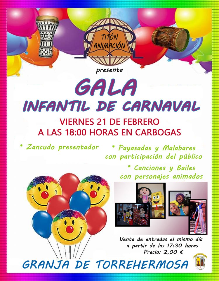 Gala Infantil de Carnaval en Granja de Torrehermosa 