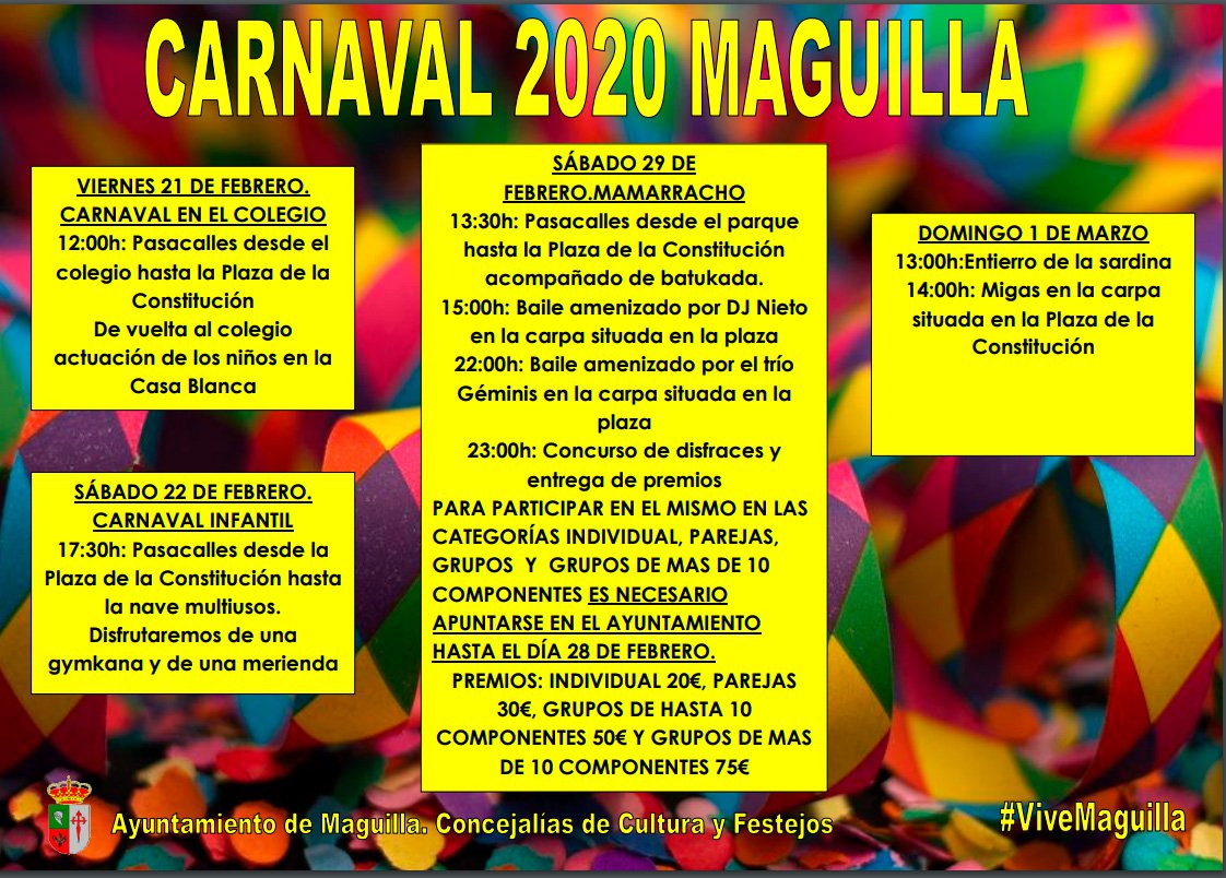 Carnaval 2020 en Maguilla 