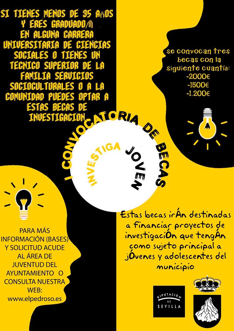 I Convocatoria de Becas “Investiga Joven” en El Pedroso 