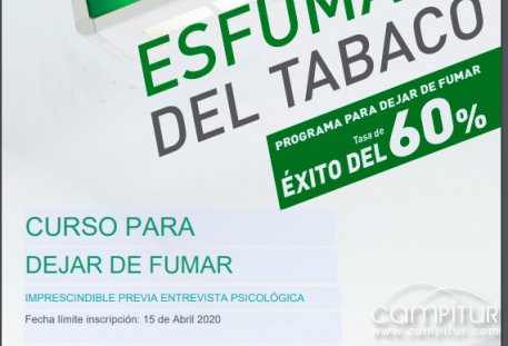 Nuevos cursos para dejar de fumar en Azuaga 