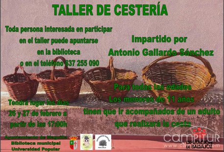 Maguilla acoge la impartición de un Taller de Cestería 