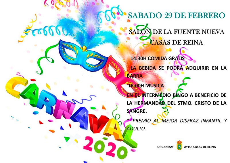 Carnaval 2020 en Casas de Reina 