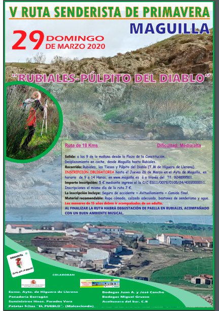 V Ruta Senderista de Primavera en Maguilla 