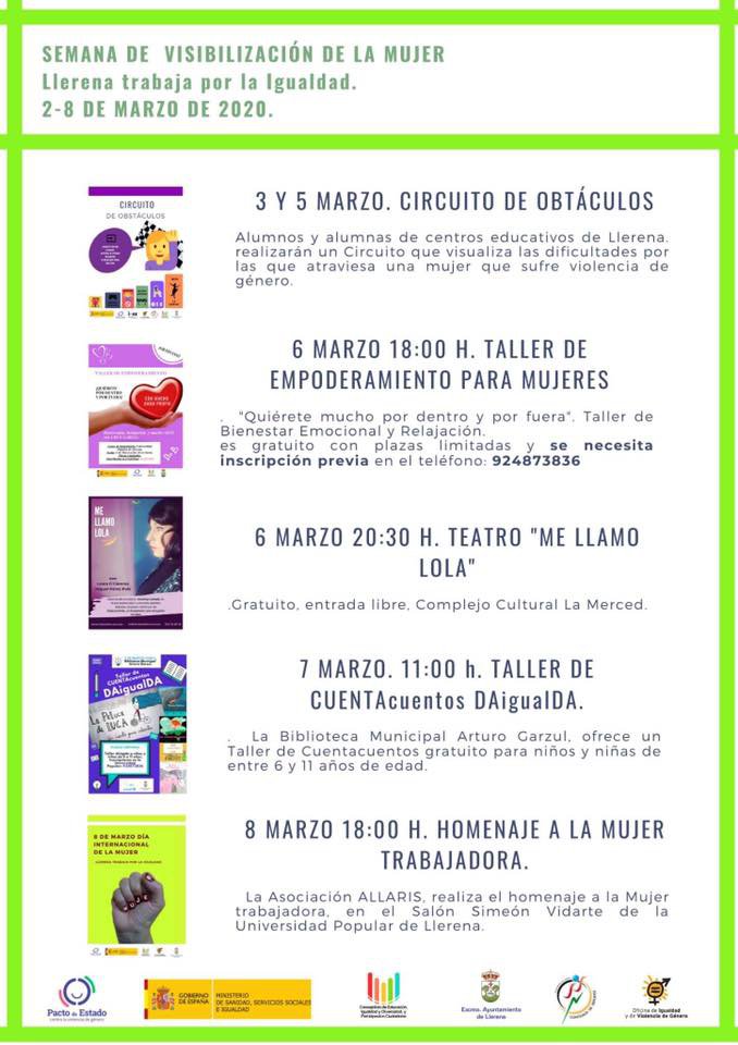 Semana de la Visibilización de la Mujer en Llerena 