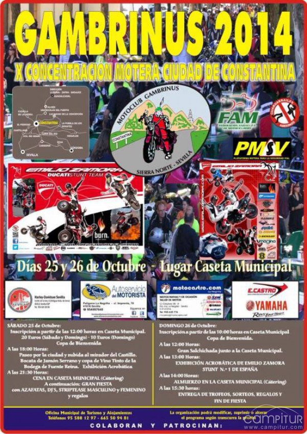X Concentración Motera de Constantina “Gambrinus 2014” 