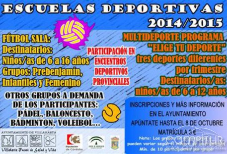 Escuelas Deportivas 2014/2015 en Villaharta 