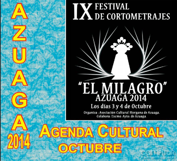 Agenda Cultural para el mes de octubre en Azuaga 