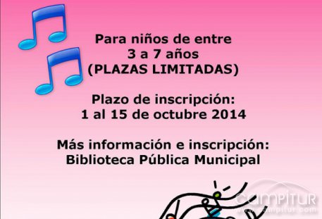 VI Taller Infantil de Iniciación Musical “Música y Movimiento” en Cazalla 