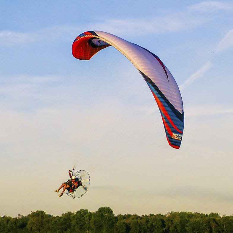 Accidente de un paramotor en Peñarroya-Pueblonuevo 