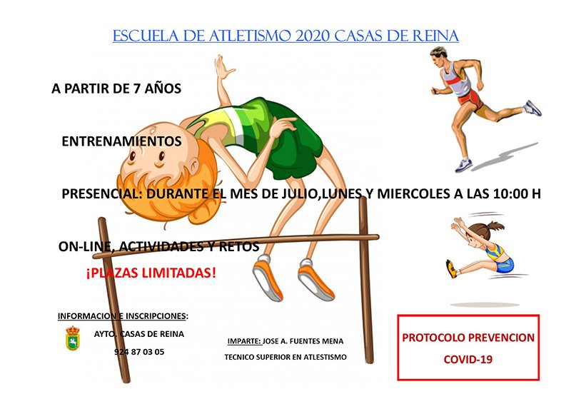 Escuela de Atletismo 2020 en Casas de Reina 