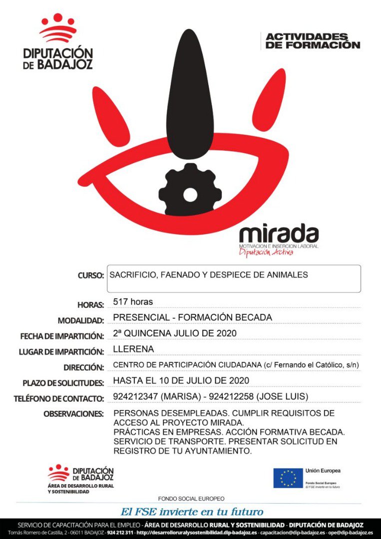 Curso sobre “Sacrificio, faenado y despiece de animales"