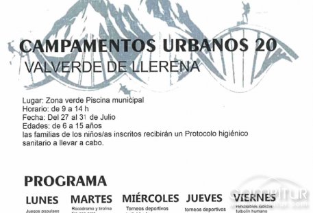 Campamento Urbano 2020 Valverde de Llerena 