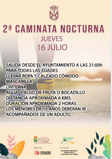 2ª Caminata Nocturna en Valverde de Llerena 