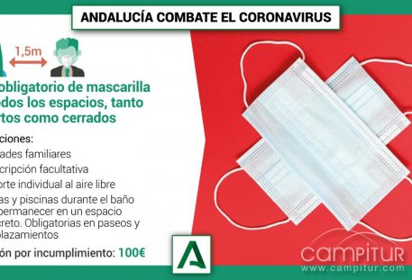 Mascarillas, también obligatorias en la playa en Andalucía  