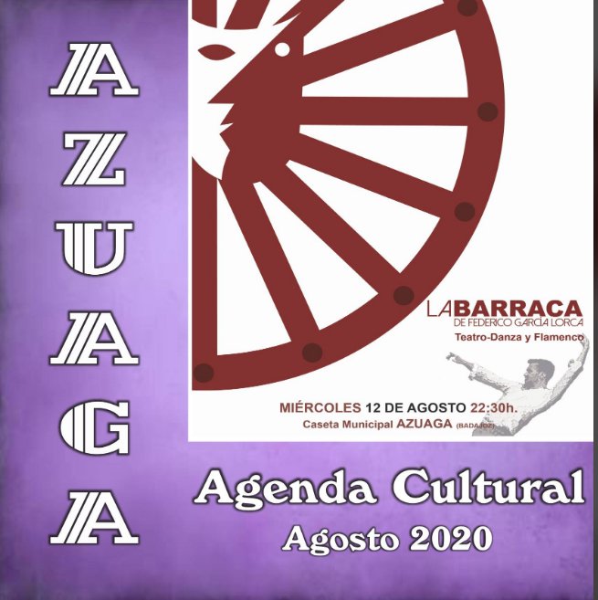 Agenda Cultural para el mes de agosto en Azuaga
