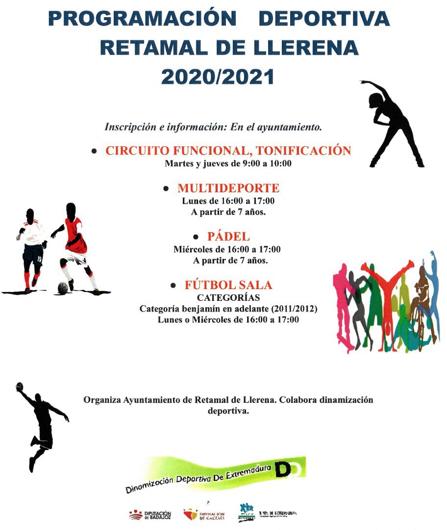 Actividades deportivas en Retamal de Llerena 