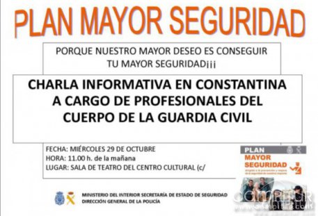 Charla “Plan Mayor Seguridad” en Constantina 