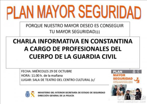 Charla “Plan Mayor Seguridad” en Constantina 
