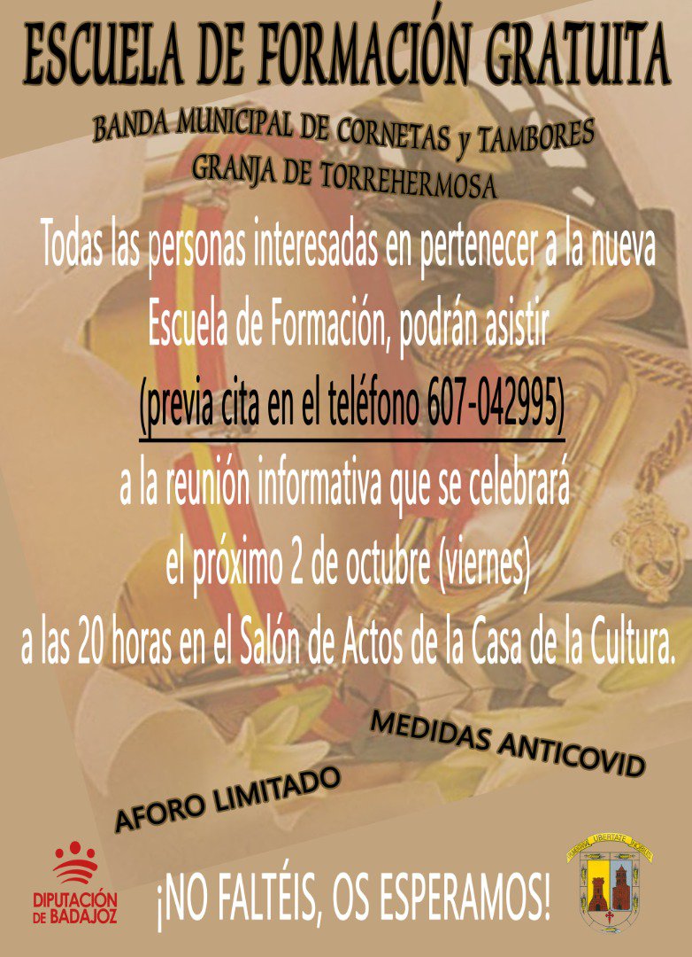 Escuela de formación gratuita en Granja de Torrehermosa 