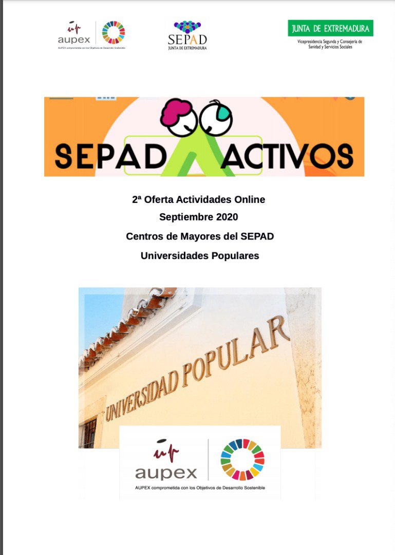 Actividades online para personas mayores en Granja 