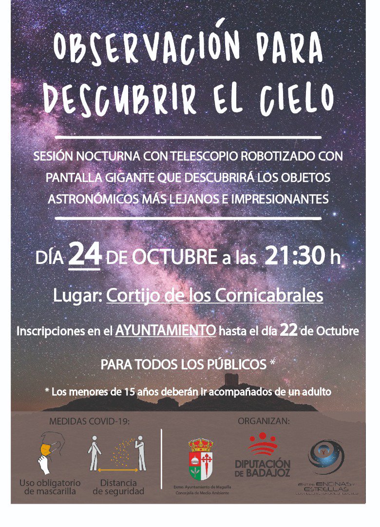 Observación para descubrir el cielo en Maguilla 