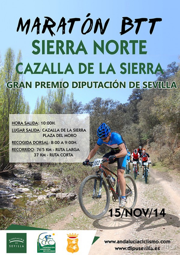 Cazalla de la Sierra acoge el Maratón BTT Sierra Norte 