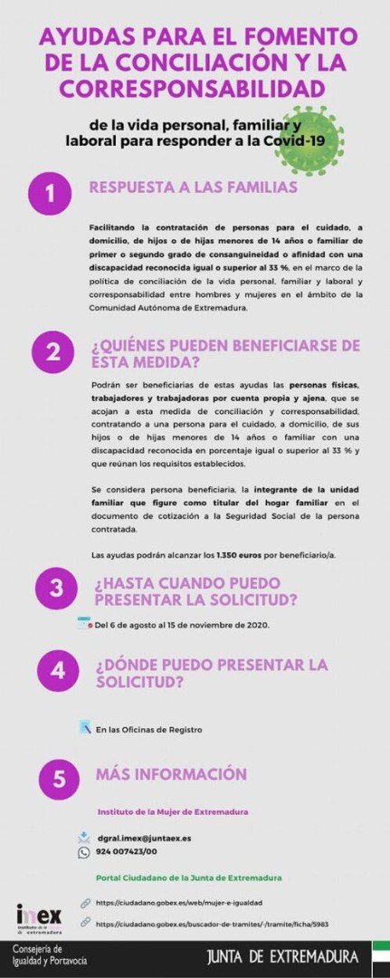 Ayudas para el fomento de la conciliación y la corresponsabilidad 