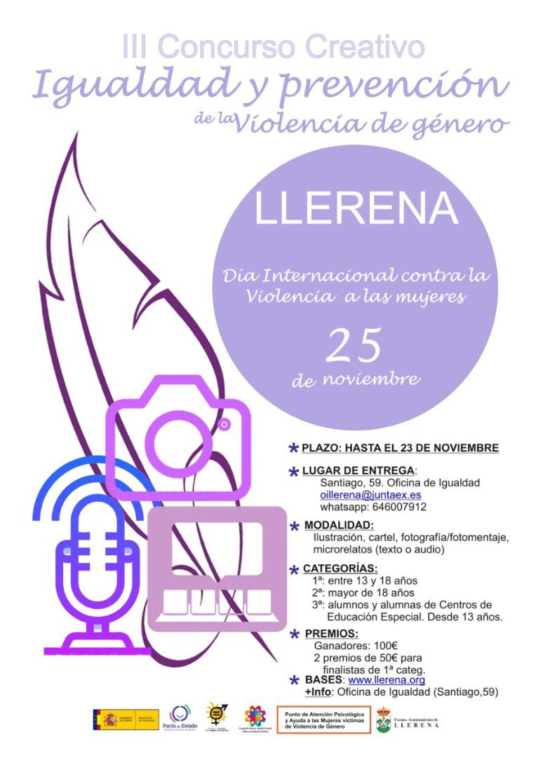 III Concurso Creativo Igualdad y Prevención de la Violencia de Género 