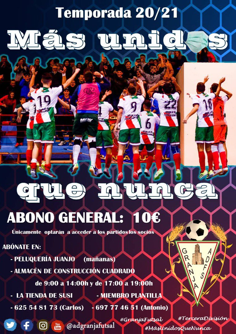 Comunicado oficial A.D. Granja Futsal  