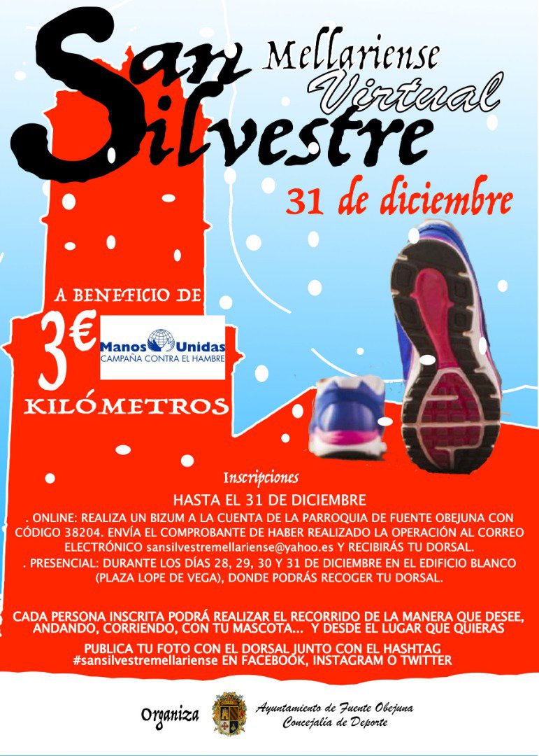 San Silvestre Mellariense Virtual 31 de diciembre 