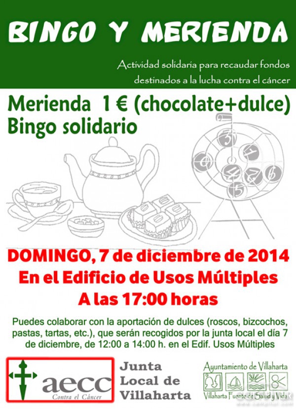 Bingo y Merienda Benéficos en Villaharta 
