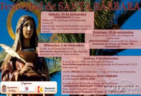 Festividad de Santa Bárbara en Obejo 