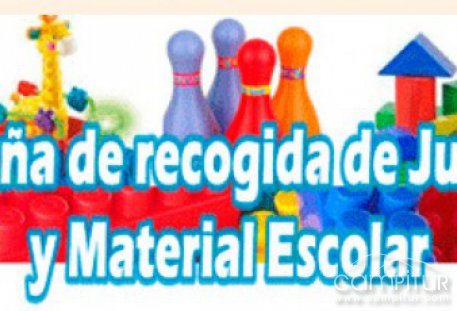 Recogida de juguetes y material escolar en Villaharta 