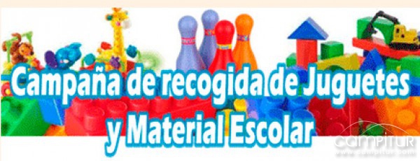 Recogida de juguetes y material escolar en Villaharta 